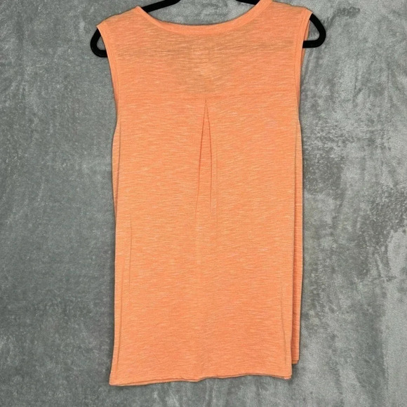 Sonoma XXL 2X Tank Top Shirt Orange Sleeveless V Neck Knit Rayon Blend Womens - Picture 4 of 5
